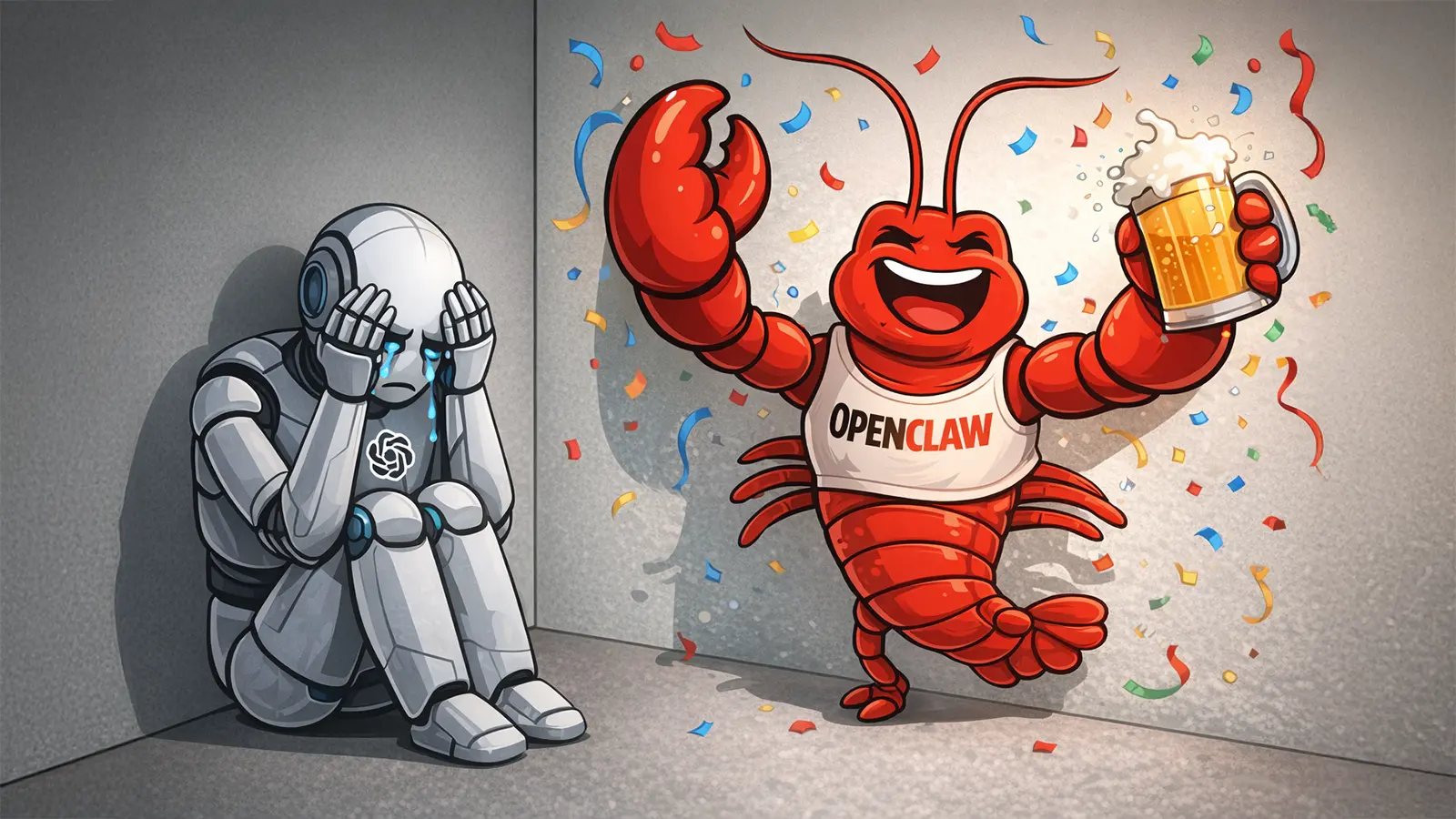 Ein Hummer feiert, ein OpenAI Agent weint